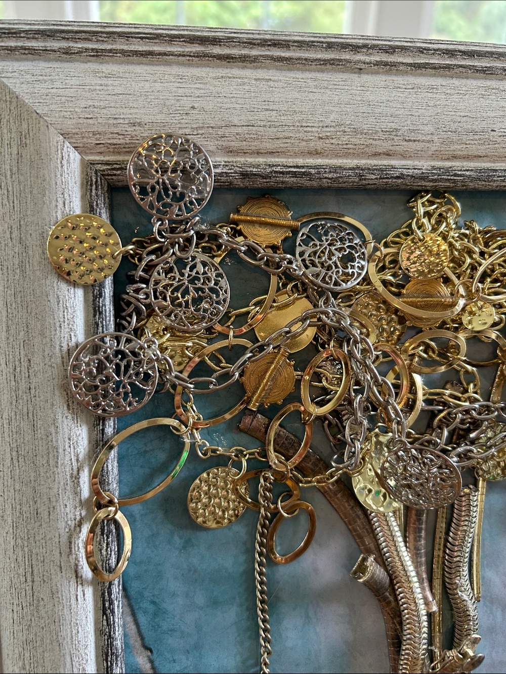 Framed Jewelry Art- Gold & Silver - Picture 3 of 6